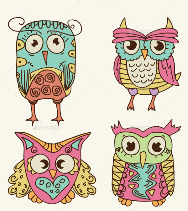 Owls Vector Set