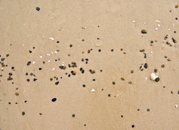 Pebbles And Stones In The Beach Texture