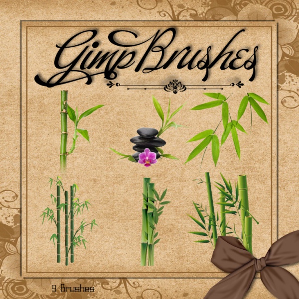 Photoshop Bamboo Brushes for GIMP