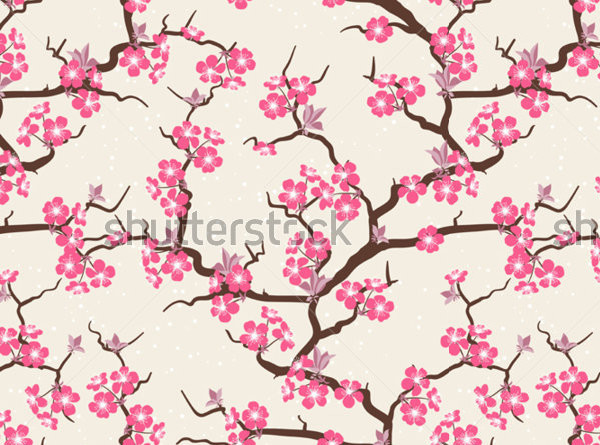 Photoshop Cherry Blossom Pattern