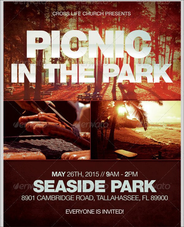 Picnic In The Park Flyer Template