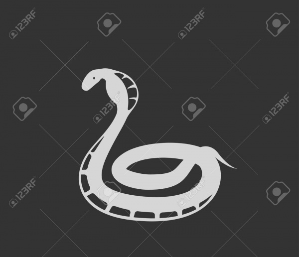 Printable Poison Snake Vector