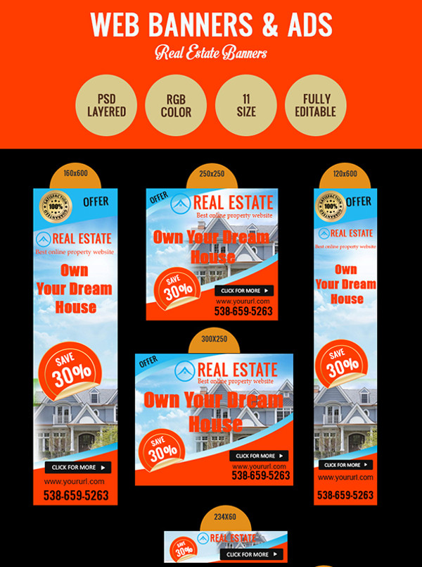 Real Estate Ad Banners