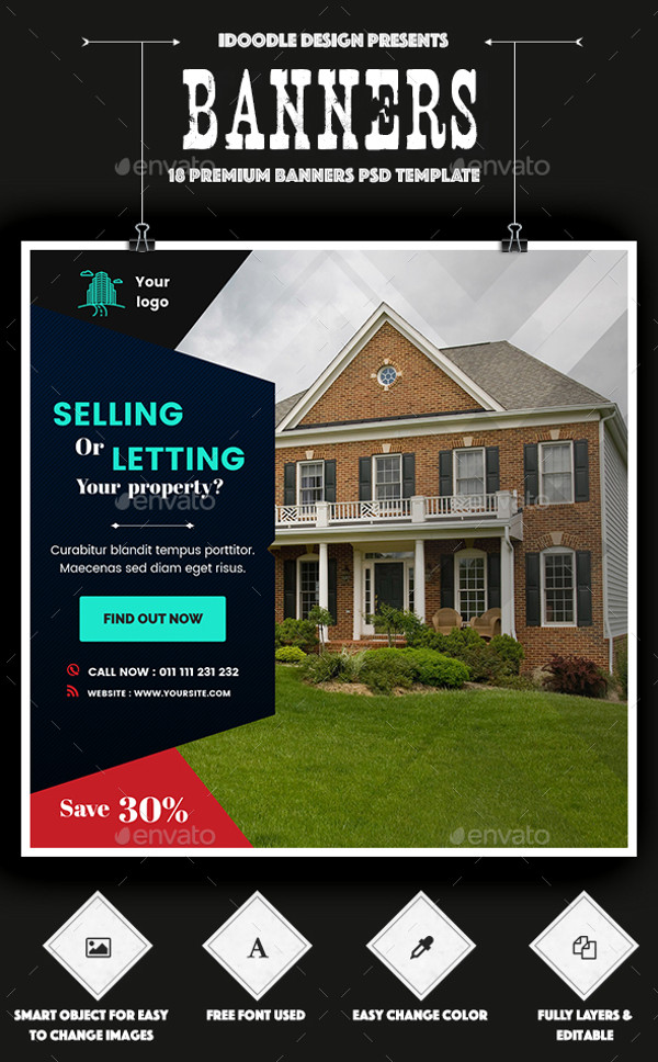 Real Estate Outdoor Banner Ads