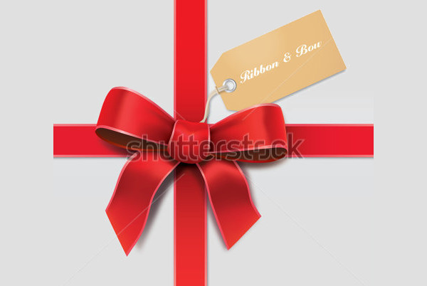 Satin Ribbon Gift Tag Design
