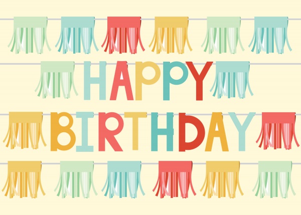 Simple & Classic Birthday Banner