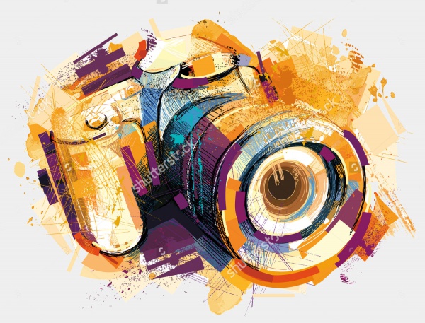 Sketchy Camera Illustration design