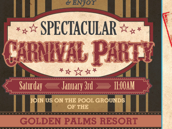 Spectacular Carnival Party Invite