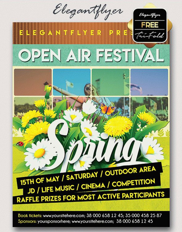 Spring Festival – Free PSD Flyer Template