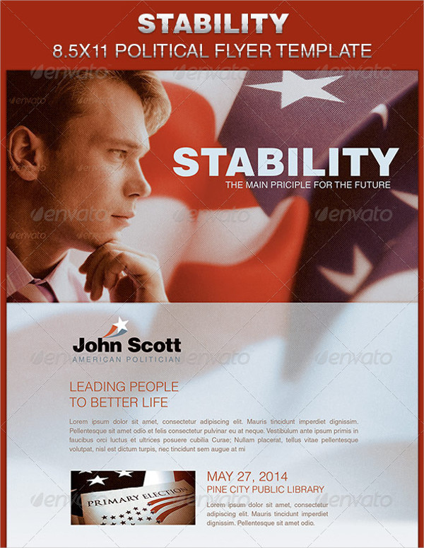 Stability Realistic Political Flyer