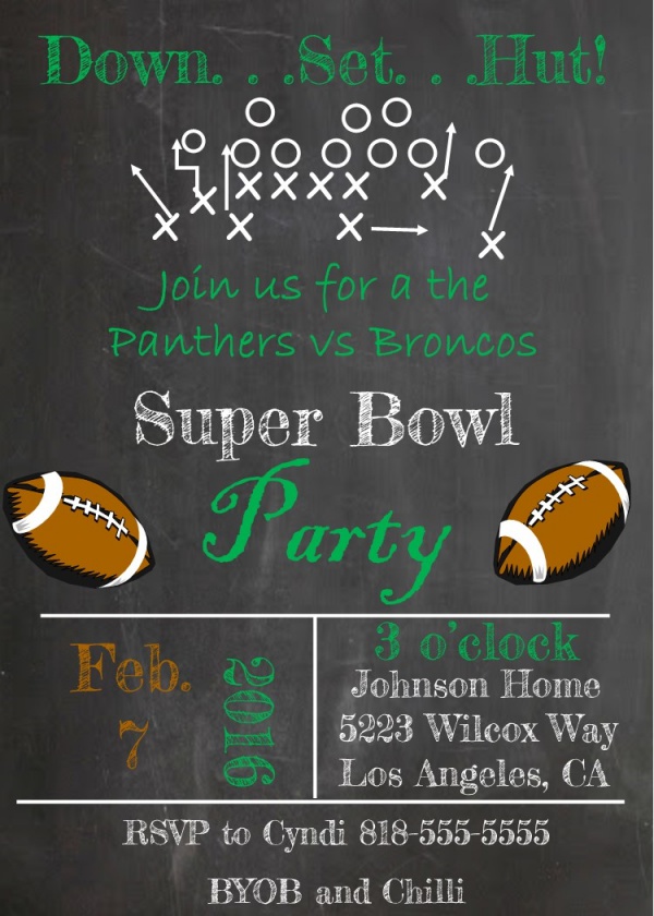 Free Super Bowl Invitation Templates