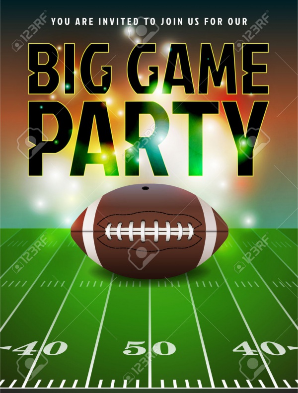 Free Printable Super Bowl Party Invitation Template Printable Templates