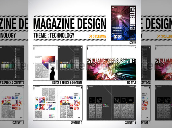 Technology Magazine Design Layout