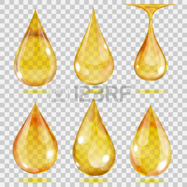 Transparent Drops Icons in Yellow