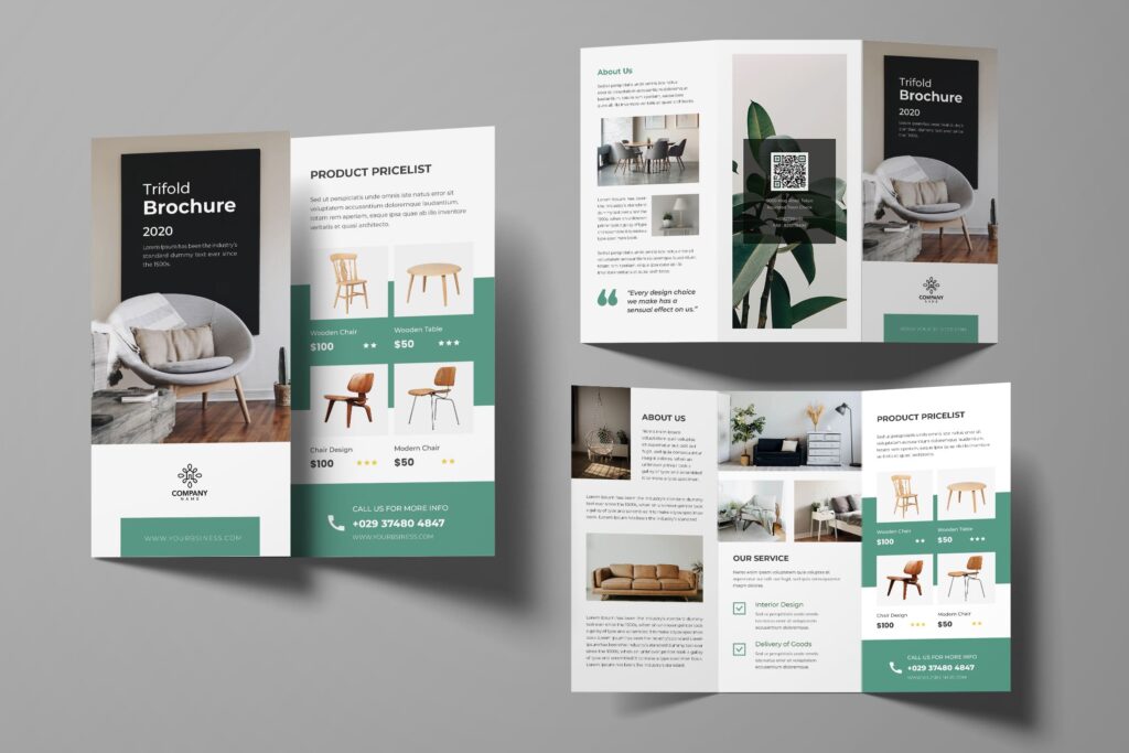 Trifold Brochure Interior Design