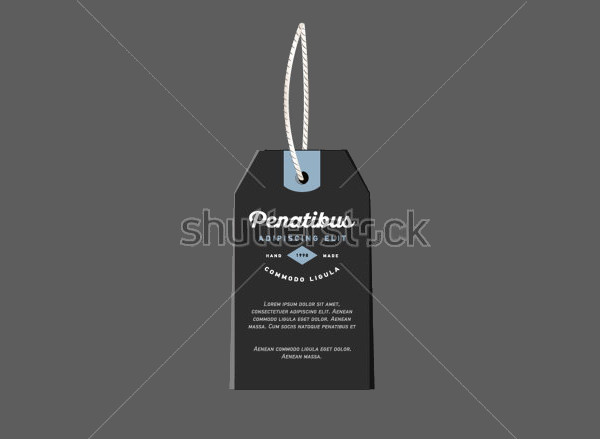 Vintage Style Product Hang Tags Design