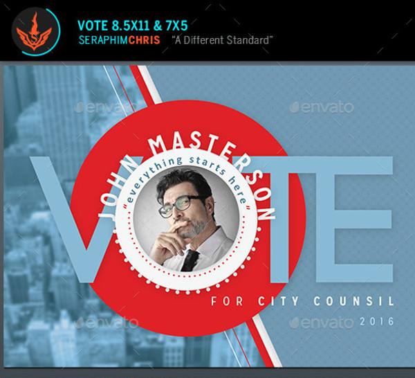 Vote Political Flyer Mailer Template