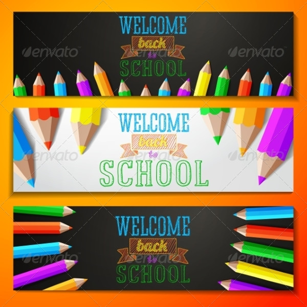 Welcome Back School Banner Design