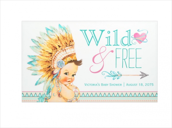 Wild and Free Boho Baby Shower Banner