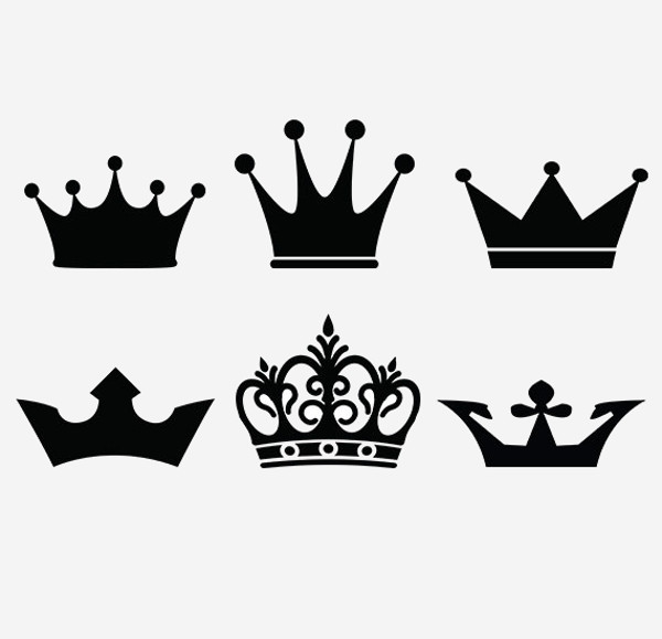crowns clip art digital vector