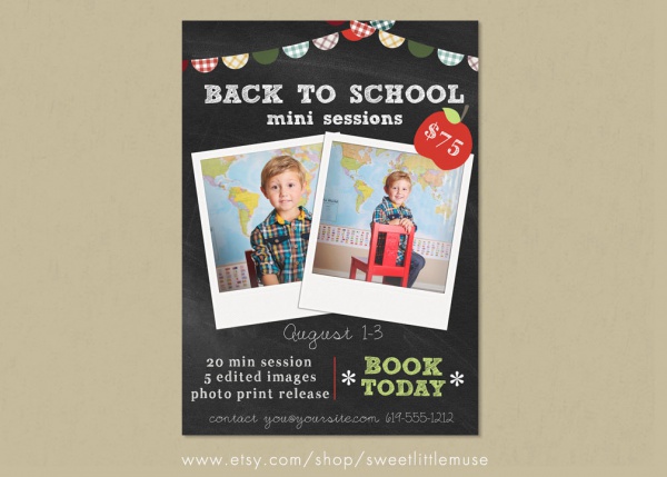 Back to School Mini Session Flyer