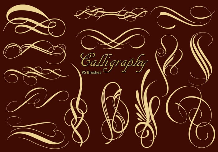 20 Calligraphy PS Brushes