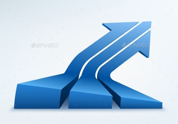 Abstract Illustration of Infographic Arrows