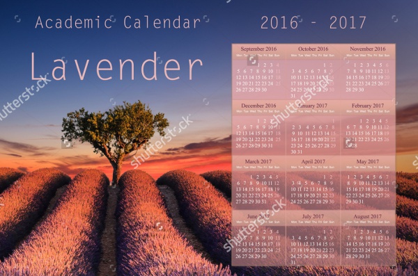 Academic Printable Calendar