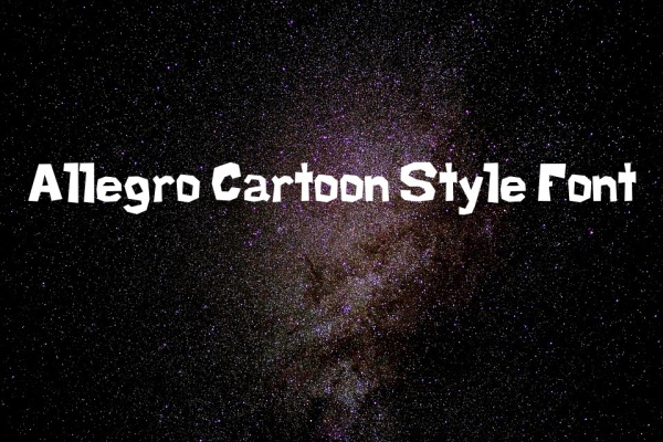 Allegro Cartoon Style Font