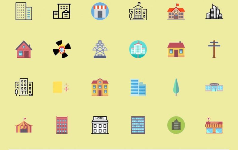 Amazing City Icons for Desktop