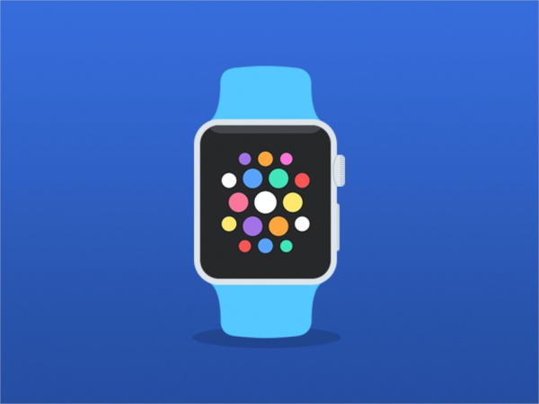 Apple watch flat mockup