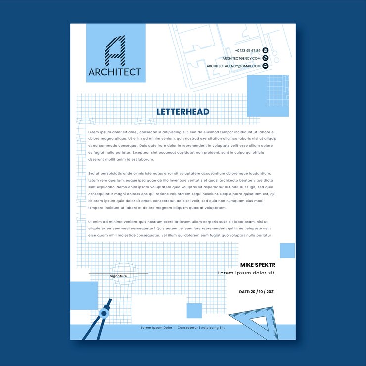 Architecture Development Letterhead Template