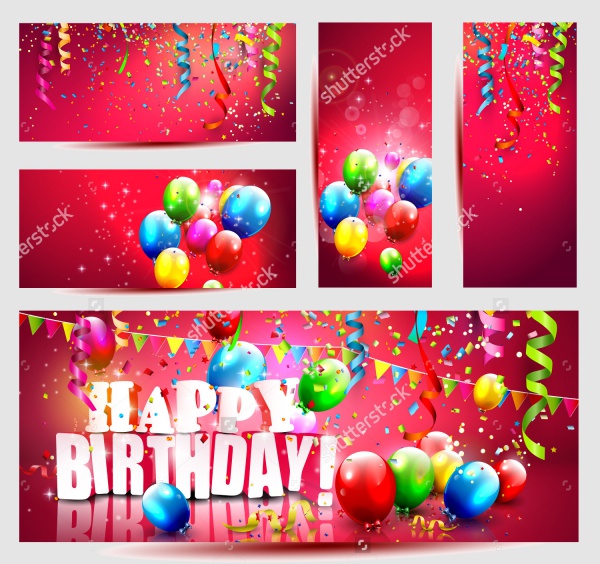 Banner Design for Happy Birthday party