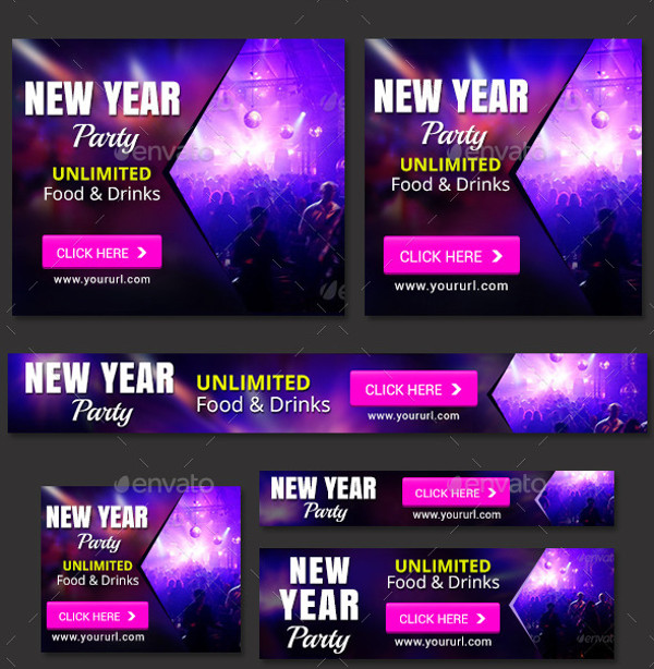 Banner of New Year Party