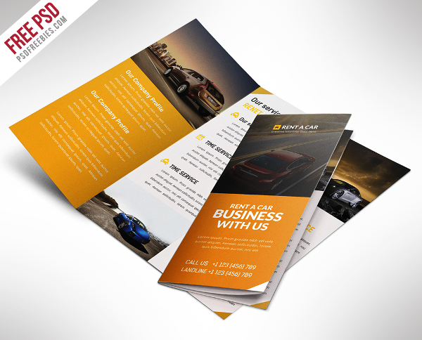 Car Dealer And Services Trifold Brochure