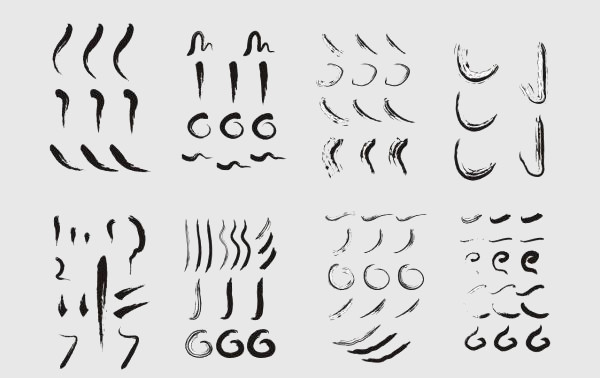 16 Calligraphy Brushes In Abr Atn.