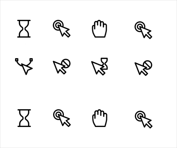 Cursor Lineal Icons Pack