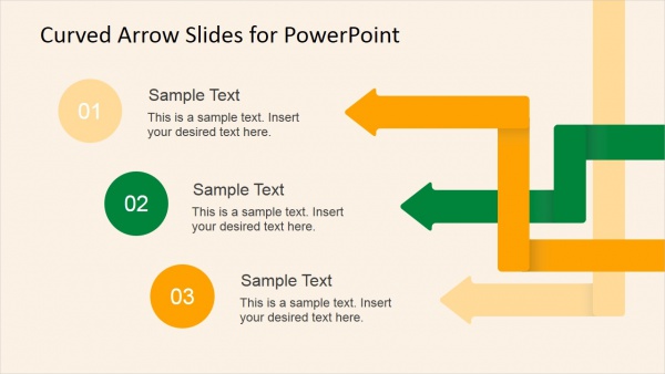 Curved Arrow Slides for PowerPoint Template