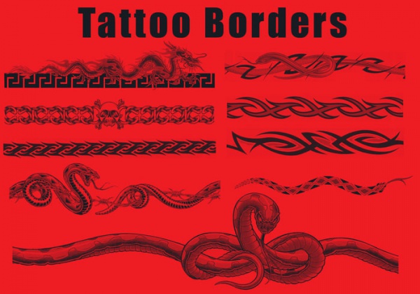 Dragon Tattoo Borders Brushes