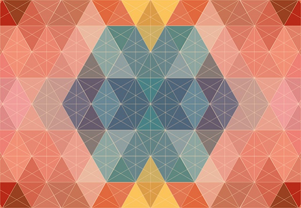 Eelgant Pastel Polygon Pattern