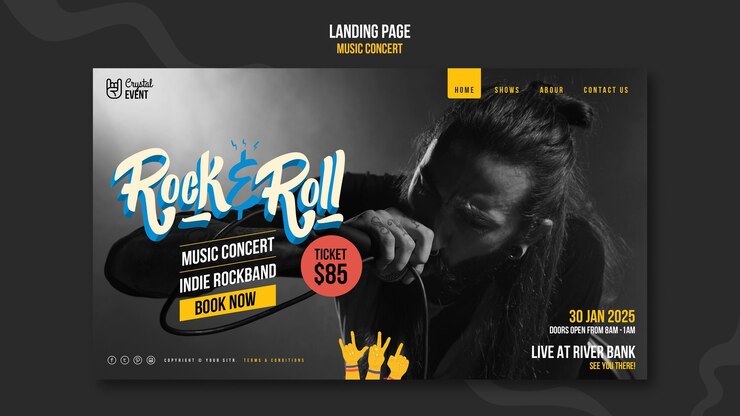 Event Rockand Roll Party Ticket Template