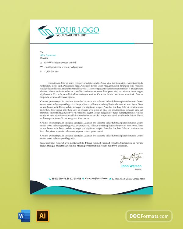 Farm Letterhead Template