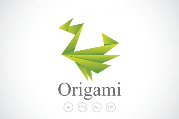 Flappy Origami Paper Logo