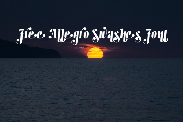 Free Allegro Swashes Font