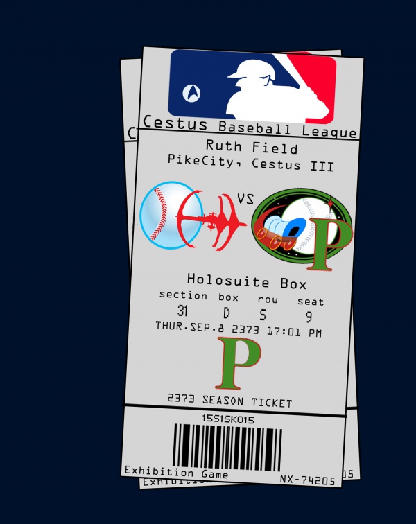 Free Baseball Ticket Design