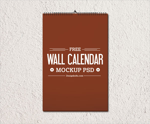 Free Calendar Mockup Design