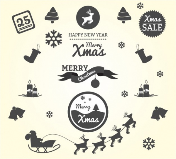 free-christmas-silhouettes-design