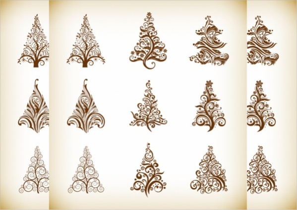 free-christmas-vector-trees-design