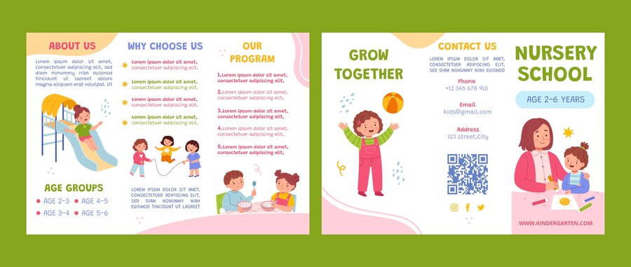 Free Daycare Brochure Design
