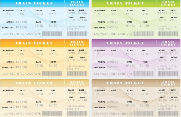 Free Train Ticket Design